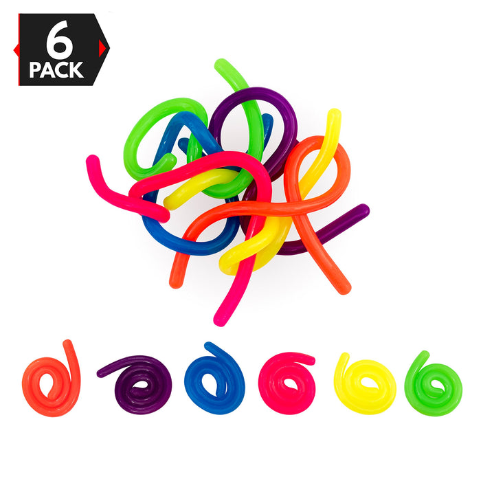Stress Reliever - Sensory Relief Anxiety Tactile Toy Fidget For Adults and Kids - 6 Strings