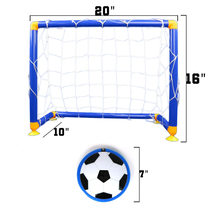 Soccer Game Indoor Sports Hover Soccer Ball with Goal Game - 1 Set