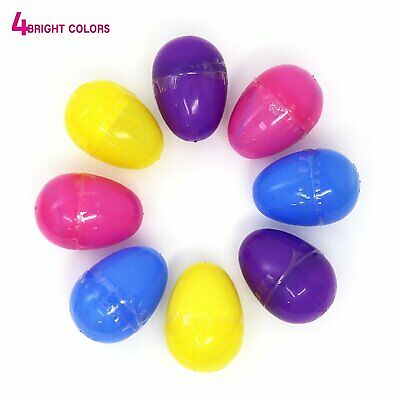 Easter Eggs - Prefilled Pastel Colored Plastic Easter Eggs with Toys Inside - 48 Pack