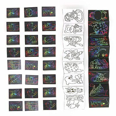 Scratch Art - Color and Scratch Cards Party Favors with Stylus - 20 Pieces