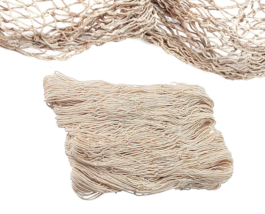 cotton fish netting Natural Fish Net Party Decorations for Pirate Party, Hawaiian Party, N — BigMosToys.com
