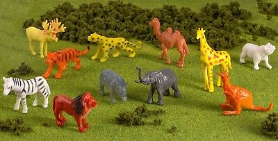 75 Piece Party Pack Mini Wild Jungle Animals - Plastic Mini Educational Jungle Animal Toys - Fun Gift Party