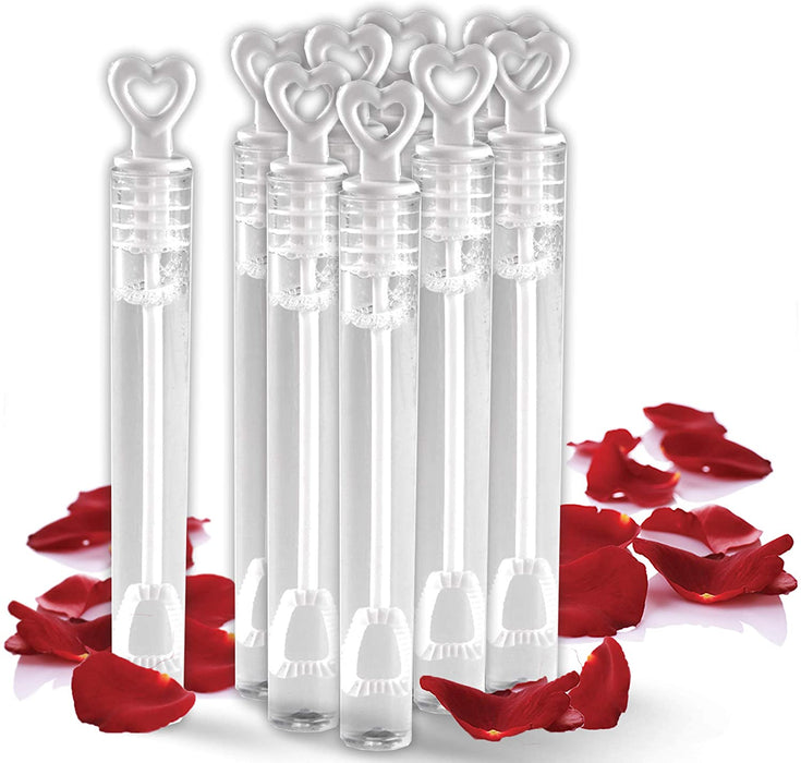 40 Pack Mini Heart Bubble Wands  Great Wand Bubbles Party Favors For Weddings