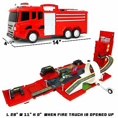 Firetruck Playset - Fire Truck And Playset With Cars All In One - Ideal For Kids Gifts