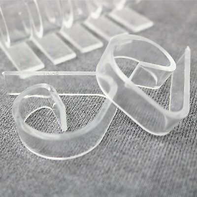 Clear Plastic Tablecloth Clips Picnicking Accessory - Set of 72