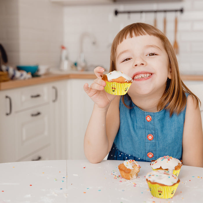 Emoji Liners Party Cupcake Holders - Emoji Birthday Party Favor (40 Pieces)