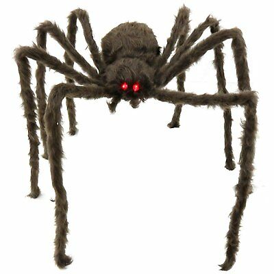 Creepy Spider - Hairy Real Look Tarantula Spider with Red LED Eyes - 1 Piece