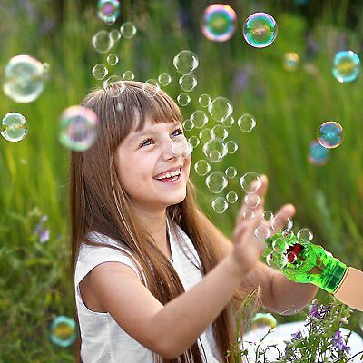 T-Rex Bubble Gun Shooter Green - Tyrannosaurus Fun Kids Outdoor Gun Shooter