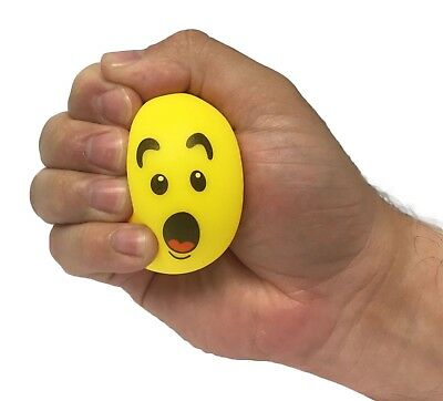 Stress Balls - Emoji Sensory Stress Reliever Fidget Toy Stretch Ball for ADD / ADHD - 4 Pack