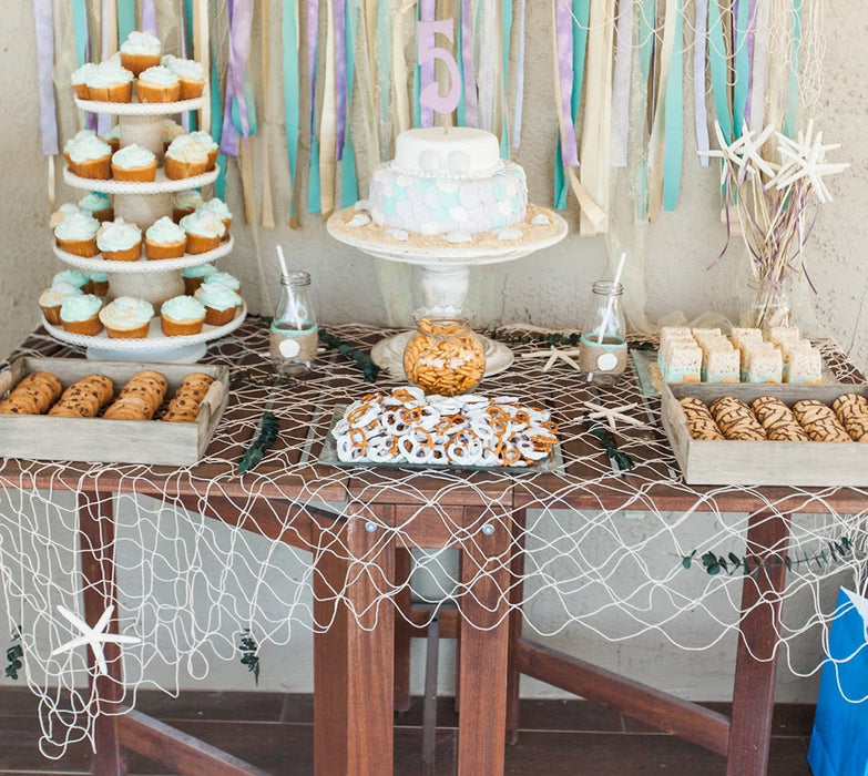 Natural Fish Net Party Decorations for Pirate Party, Hawaiian Party, N ...