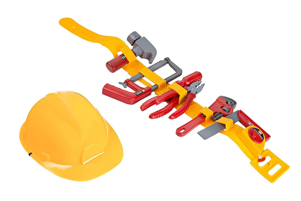Kids Tool Toy - Pretend Play Children's Tool Belt Set with Hard Hat, T —